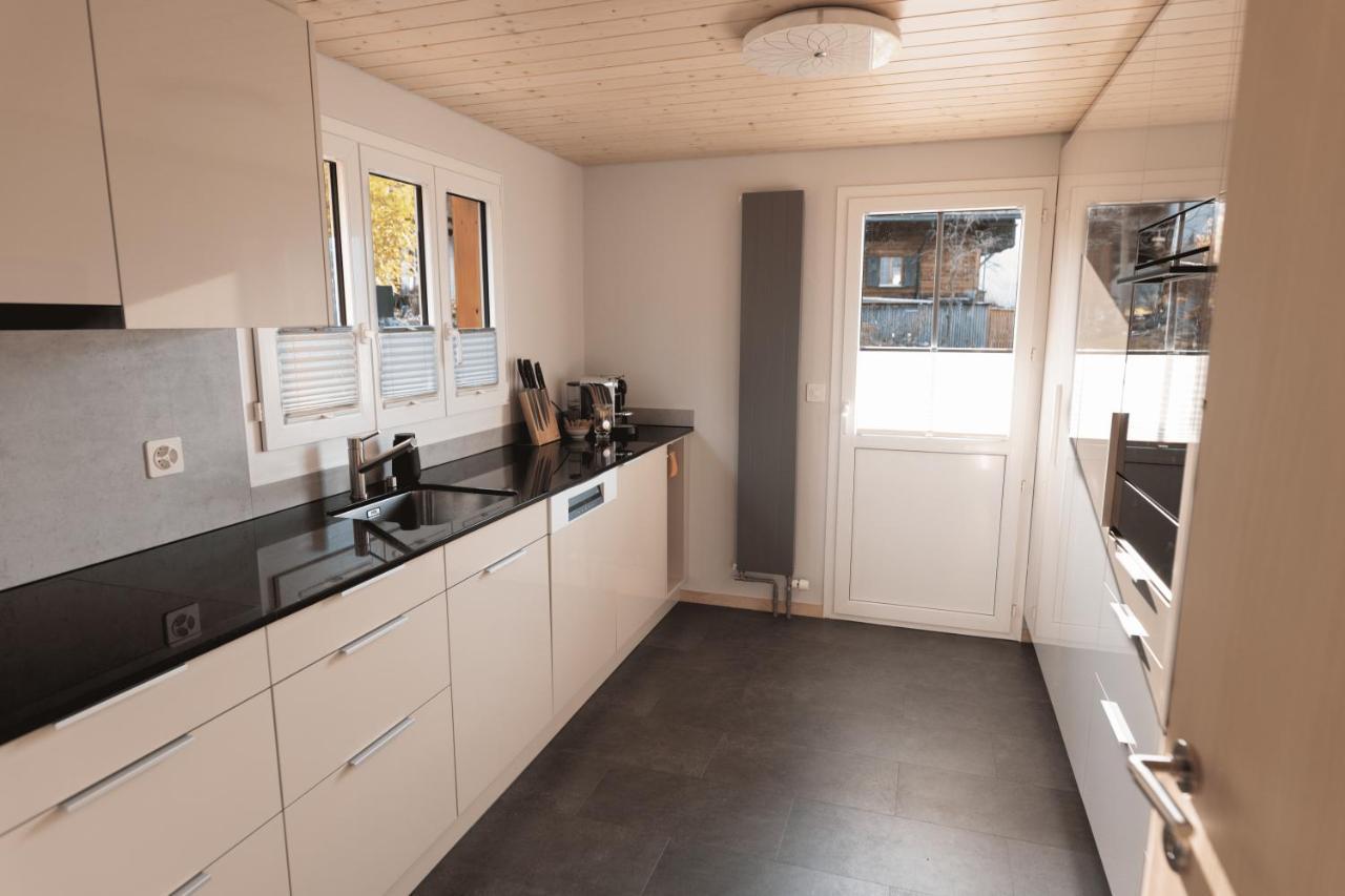 Chalet Egglen "Typical Swiss House, Best Views, Private Jacuzzi" Sigriswil Exterior foto