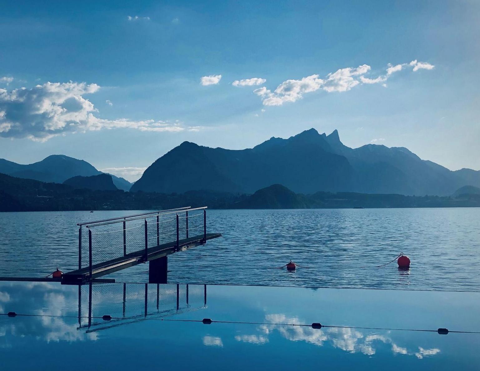 Chalet Egglen "Typical Swiss House, Best Views, Private Jacuzzi" Sigriswil Exterior foto